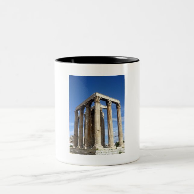temple zeus Two-Tone coffee mug (Center)