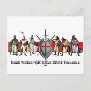 Templer-Brüder Postkarte einfach Postcard