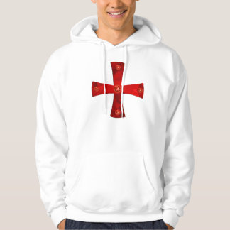 Templer cross gems + swords at the back hoodie