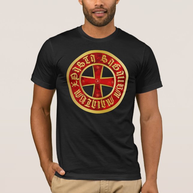 Templer cross t-shirt printed on both sides (Front)