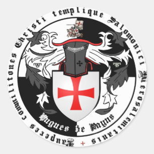 Templer Grand Master Hugues de Payns sticker