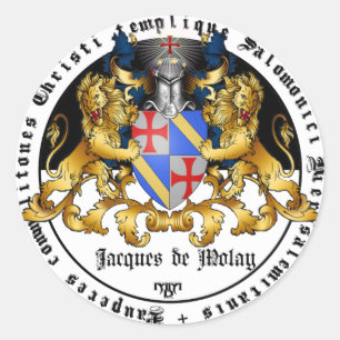 Templer Grand Master Jacques de Molay sticker