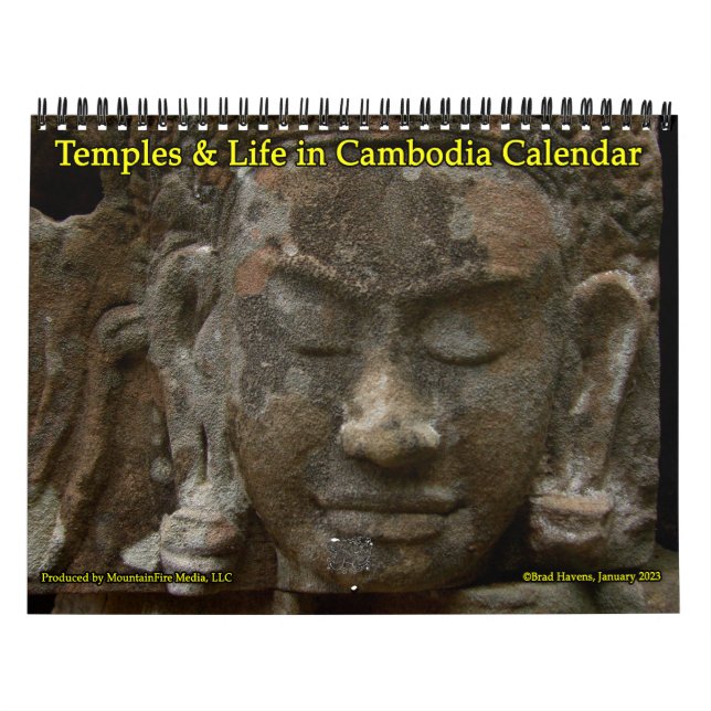 Temples & Life in Cambodia Calendar (Cover)