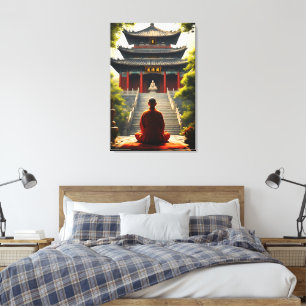 Temple's Quietude Canvas Print