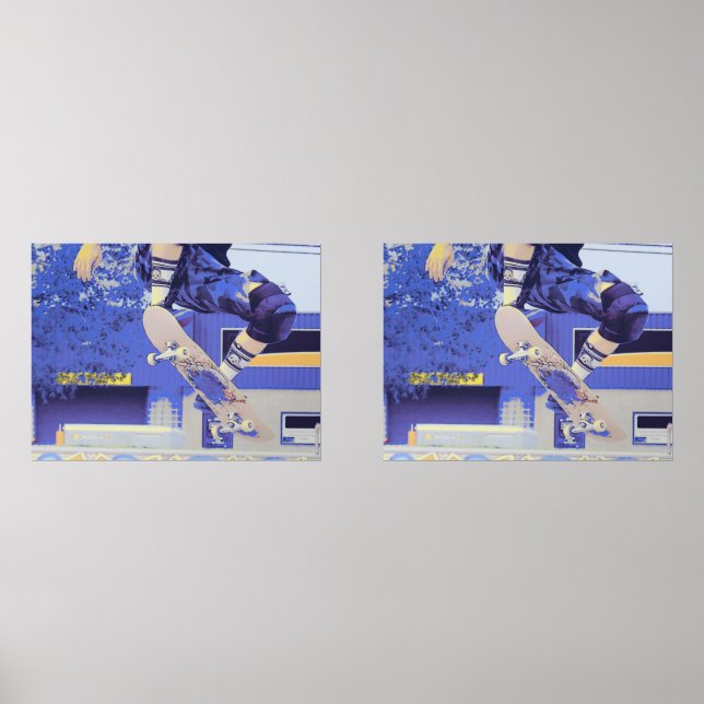 Temps d'antenne - Skateboarder (Recto)