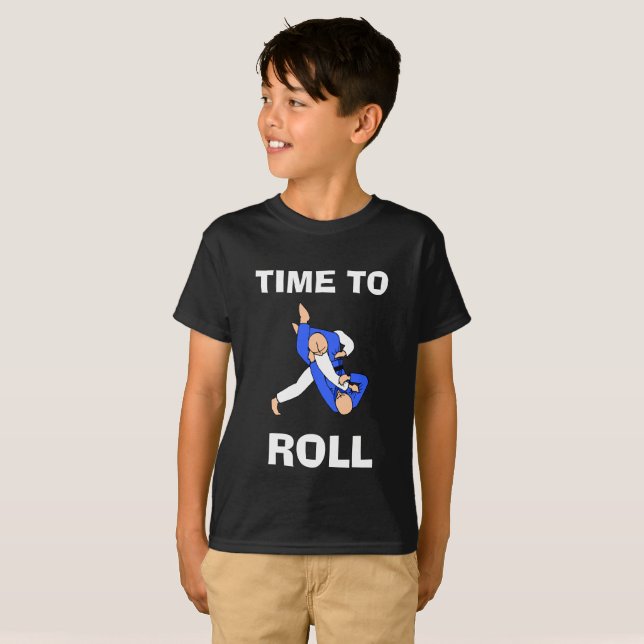 Temps de Bjj de rouler le T-shirt (Devant entier)