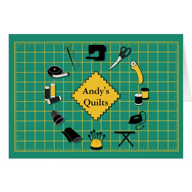 Temps de courtepointe Personnalisez le Étiquette (Devant horizontal)