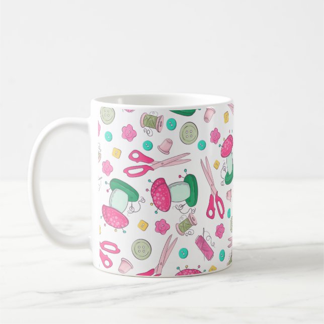 Temps de couture Mug (Gauche)