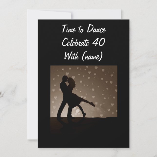 TEMPS DE DANSER-40e ANNIVERSAIRE INVITATION (Devant)