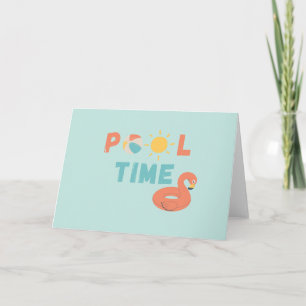 temps de la piscine. Invitations Cartes de voeux