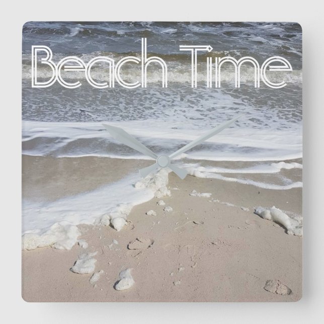 Temps de plage ou votre texte et horloge de (Recto)
