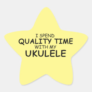 Temps de qualité Autocollant Ukulele Star