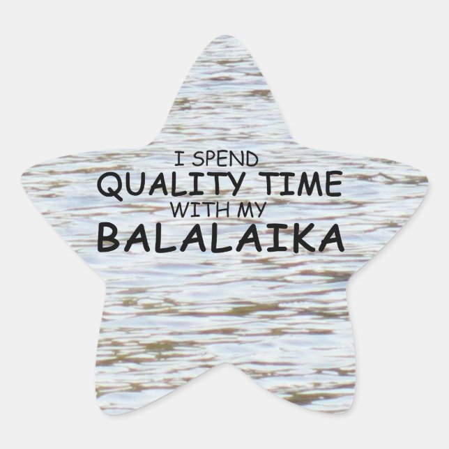 Temps de qualité Balalaika Star Sticker (Devant)