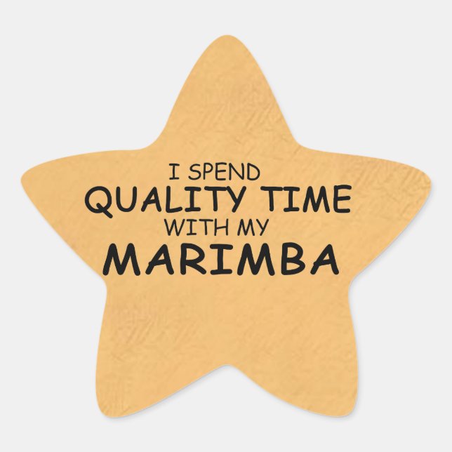 Temps de qualité Sticker Marimba Star (Devant)