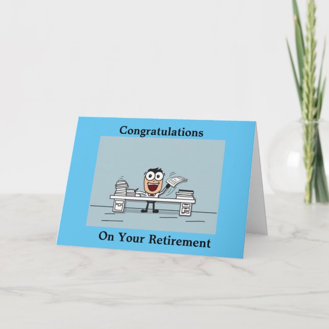 TEMPS D'HUMOUR À LA RETRAITE SUR LES MAINS ! CARTE (Devant)