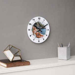 TEMPS! ⏰ Horloge Murale Personnalisée – Ajoutez Vo