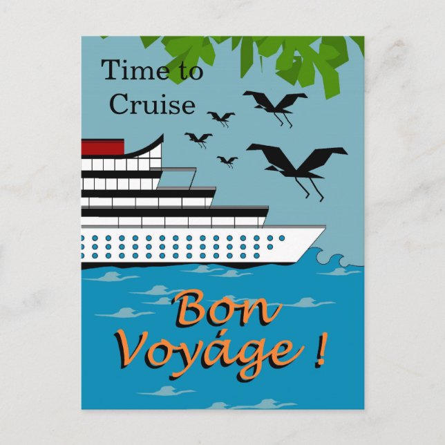 TEMPS POUR CROISIR_BON VOYAGE carte postale (Devant)