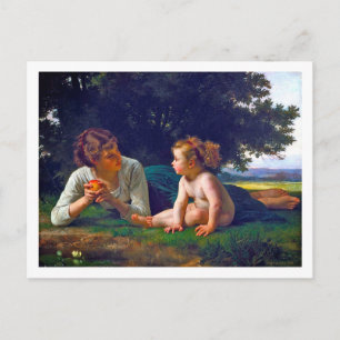 Temptation, Bouguereau Postcard