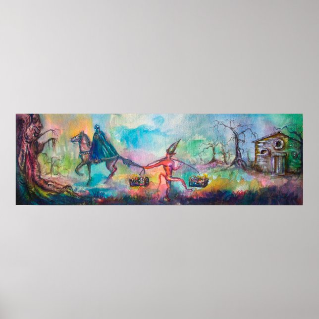 TEMPTATION Dark Knight and Devil's Treasure ,Blue Poster (Front)