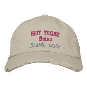 Temptation Fun Humorous  Embroidered Hat