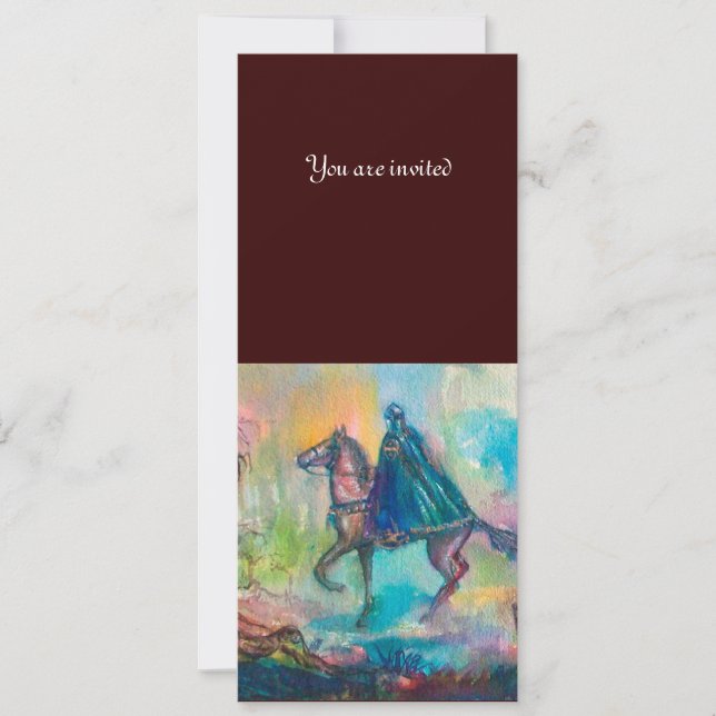 TEMPTATION monogram gem yellow Invitation (Front)