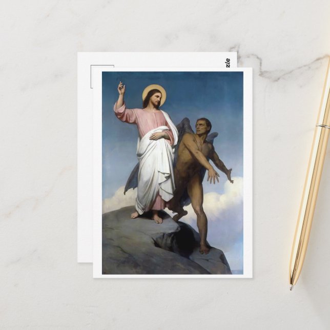 Temptation of Christ  Postcard (Front/Back In Situ)