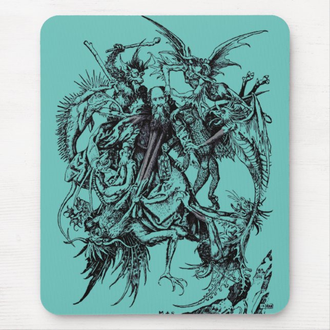 Temptation of Saint Anthony the Great Mouse Pad (Front)