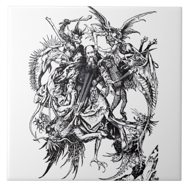 Temptation of Saint Anthony the Great Tile (Front)