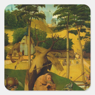 Temptation of St. Anthony, 1490 Square Sticker
