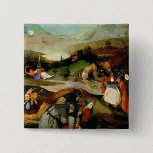 Temptation of St. Anthony 2 Inch Square Button