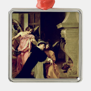 Temptation of St.Thomas Aquinas Metal Ornament
