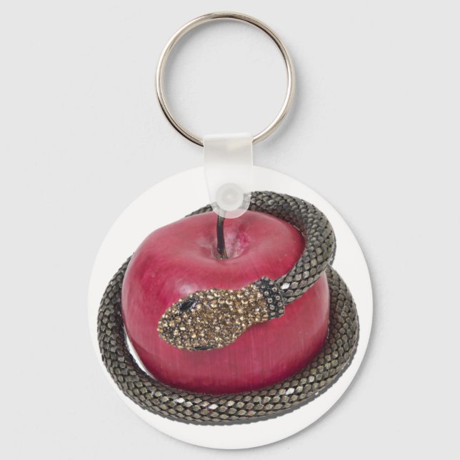 TemptationAppleSnake112311 Keychain (Front)
