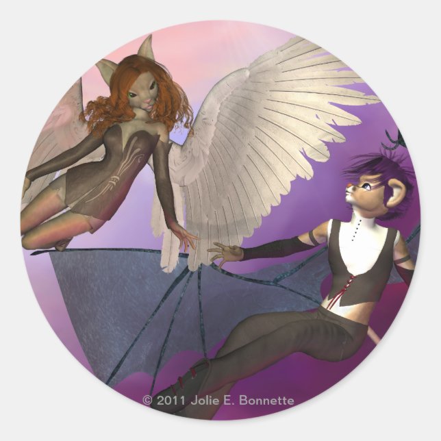 Tempted Round Stickers (Front)