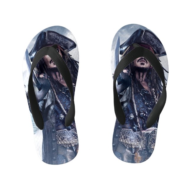 Tempted To Come Aboard? Kid's Flip Flops (Footbed)