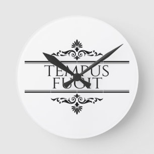 Tempus Fugit Round Clock