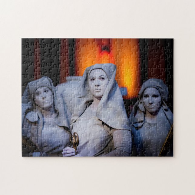 TEN31 Fates White Marble Living Art Jigsaw Puzzle (Horizontal)