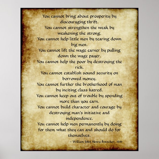 Ten Cannots Poster (Front)