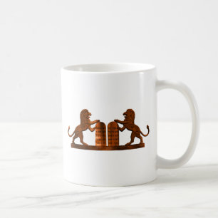 Ten Commandments and Lions Coffee Mug