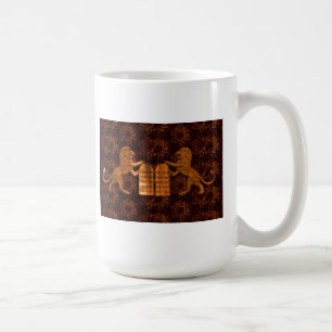 Ten Commandments and Lions Coffee Mug