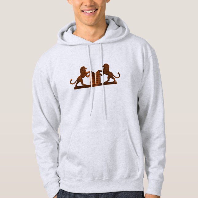 Ten Commandments and Lions Hoodie (Front)