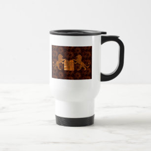 Ten Commandments and Lions Travel Mug