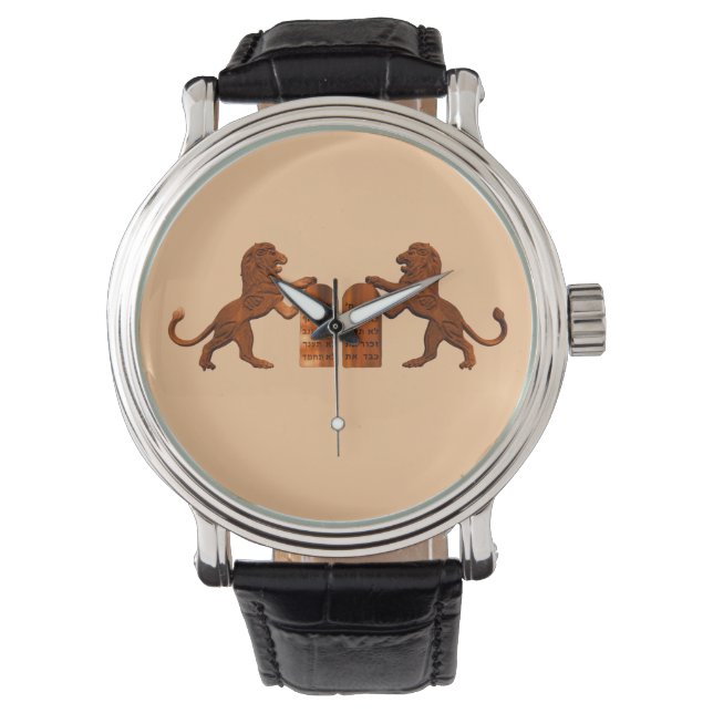 Ten Commandments and Lions Watch (Front)
