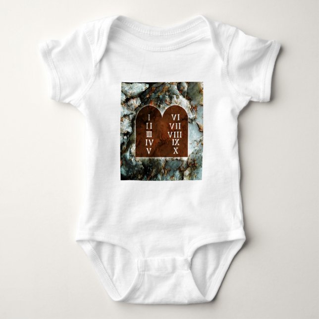 Ten Commandments Baby Bodysuit (Front)