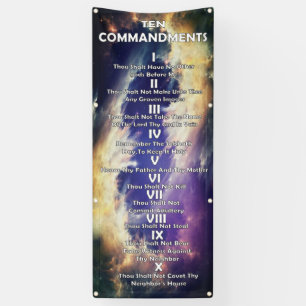 Ten Commandments Banner