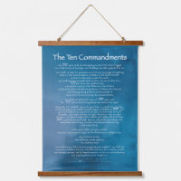 Ten Commandments Blue