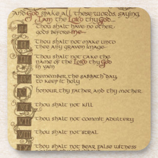 ten commandments coaster