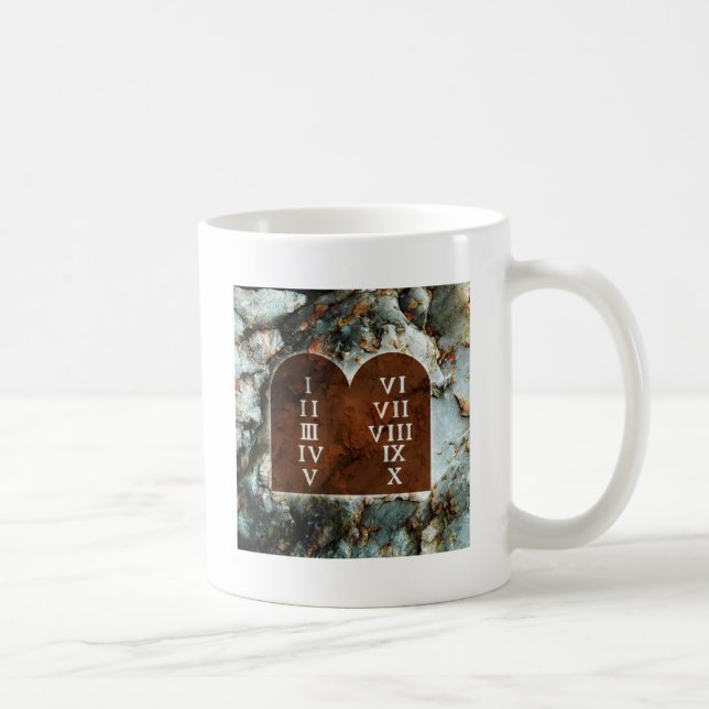 Ten Commandments Coffee Mug (Right)