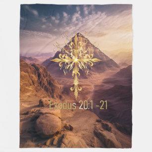 Ten Commandments Fleece Blanket