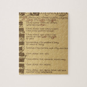 ten commandments jigsaw puzzle