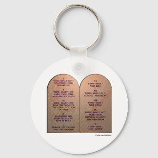Ten Commandments Keychain